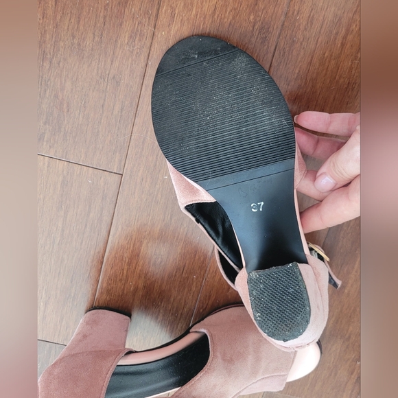 Gorgeous Women Peep Toe Chunky Heeled Sandal Boots - Picture 8 of 8